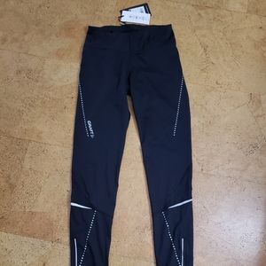 CRAFT Essential Running Tights Pants Leggings Woman Medium Slim Fit New Black